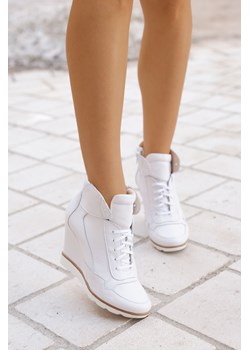 Białe sneakersy Megan ze sklepu saway w kategorii Buty sportowe damskie - zdjęcie 122562172