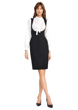 Czarna sukienka z guzikami  - S183 ze sklepu Świat Bielizny w kategorii Sukienki - zdjęcie 122567063