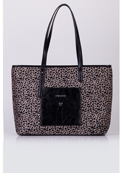 Shopper bag Femestage duża wielokolorowa z nadrukiem  ze sklepu MONNARI w kategorii Torby Shopper bag - zdjęcie 122667192