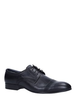 Czarne buty wizytowe skórzane sznurowane Windssor 652/MR ze sklepu Casu.pl w kategorii Półbuty męskie - zdjęcie 122670243