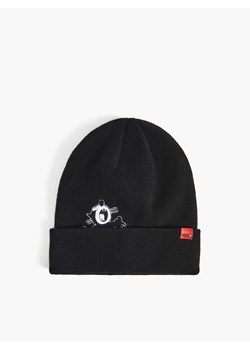 Cropp - Czapka beanie z haftem - czarny ze sklepu Cropp w kategorii Czapki zimowe męskie - zdjęcie 122670590