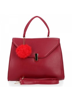 Elegancka Torebka Damska Kufere firmy Herisson Czerwona (kolory) ze sklepu PaniTorbalska w kategorii Torby Shopper bag - zdjęcie 122938152