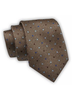 Krawat Alties (7 cm) - Ciemnozłoty w Drobny Rzucik KRALTS0601 ze sklepu JegoSzafa.pl w kategorii Krawaty - zdjęcie 123136642