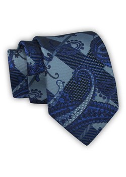 Krawat Alties (7 cm) - Niebiesko Granatowy Duży Wzór KRALTS0552 ze sklepu JegoSzafa.pl w kategorii Krawaty - zdjęcie 123136710