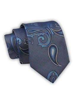 Krawat Alties (7 cm) - Wzór w Duże Paisley, Niebieski KRALTS0571 ze sklepu JegoSzafa.pl w kategorii Krawaty - zdjęcie 123136720