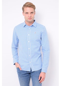 koszula męska tommy jeans w błękitną kratkę ze sklepu Royal Shop w kategorii Koszule męskie - zdjęcie 123341582