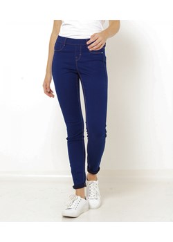 Granatowe jeansy damskie Camaieu 
