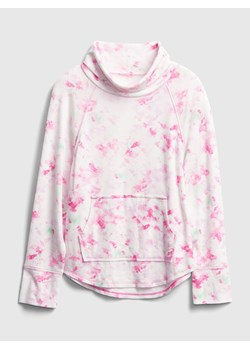 Bluza dziewczęca różowa Gap w kwiaty 