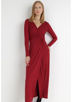 Bordowa Sukienka Mellona ze sklepu Born2be Odzież w kategorii Sukienki - zdjęcie 123699930