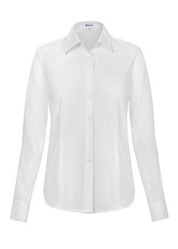 Bodara biała koszula damska taliowana z długim rękawem ze sklepu ATELIER-ONLINE w kategorii Koszule damskie - zdjęcie 124181561