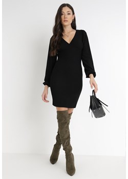 Czarna Sukienka Alcona ze sklepu Born2be Odzież w kategorii Sukienki - zdjęcie 124309100