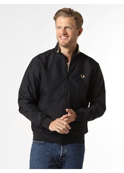 Fred Perry Kurtka męska Mężczyźni czarny jednolity ze sklepu vangraaf w kategorii Kurtki męskie - zdjęcie 124664610
