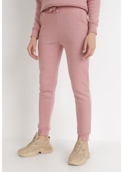 Różowe Spodnie Dresowe Celaphine ze sklepu Born2be Odzież w kategorii Spodnie damskie - zdjęcie 124708590