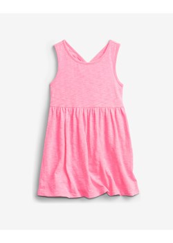 Różowa sukienka dziewczęca Gap letnia bawełniana 