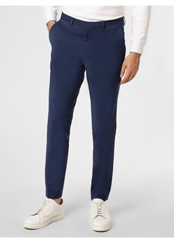 HUGO - Męskie spodnie od garnituru modułowego – HestenM204X, niebieski ze sklepu vangraaf w kategorii Spodnie męskie - zdjęcie 125283824