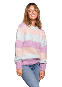 BK071 Sweter w pasy wielokolorowe - model 1 ze sklepu Świat Bielizny w kategorii Swetry damskie - zdjęcie 125319544