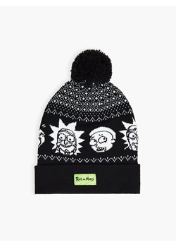 Cropp - Czapka z pomponem Rick and Morty - czarny ze sklepu Cropp w kategorii Czapki zimowe męskie - zdjęcie 125356211