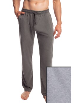 Męskie spodnie do piżamy Atlantic długie NMB 040 jasne szare ze sklepu bodyciao w kategorii Piżamy męskie - zdjęcie 125363264