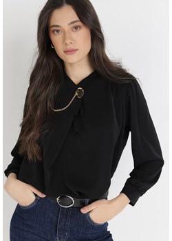 Czarna Bluzka Appaste ze sklepu Born2be Odzież w kategorii Bluzki damskie - zdjęcie 125409632