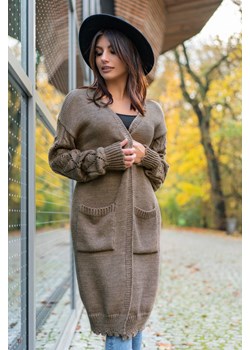 Delaina Mocca sweter ze sklepu Świat Bielizny w kategorii Swetry damskie - zdjęcie 125453054