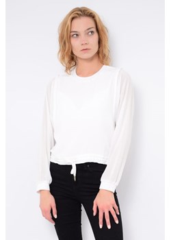 bluzka damska pepe jeans pl304038 biała ze sklepu Royal Shop w kategorii Bluzki damskie - zdjęcie 125503644