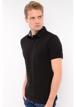 koszulka polo męska di selentino czarna ze sklepu Royal Shop w kategorii T-shirty męskie - zdjęcie 125503744