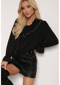 Czarna Bluzka Ioleia ze sklepu Renee odzież w kategorii Bluzki damskie - zdjęcie 125514544