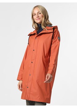 Derbe - Damski płaszcz przeciwdeszczowy – Wittby_pinstripe, pomarańczowy ze sklepu vangraaf w kategorii Płaszcze damskie - zdjęcie 125539401