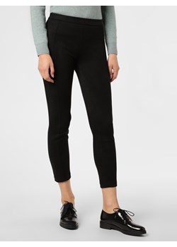 Rosner Spodnie Kobiety Sztuczna skóra czarny jednolity ze sklepu vangraaf w kategorii Spodnie damskie - zdjęcie 125570713