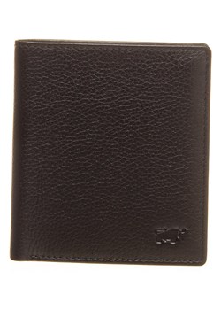 Skórzany portfel w kolorze czarnym - (S)11 x (W)9 x (G)1 cm ze sklepu Limango Polska w kategorii Portfele męskie - zdjęcie 125728391