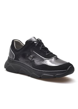 Sneakersy 1434/1D/W-03/L-114/L-40 Czarne zamsz ze sklepu Arturo-obuwie w kategorii Buty sportowe damskie - zdjęcie 125770200