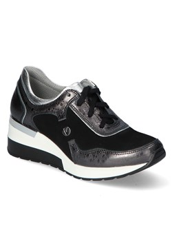 Sneakersy Arturo 1435/20/L-95/W-03/L-40 Czarne/Srebrne zamsz+lico ze sklepu Arturo-obuwie w kategorii Buty sportowe damskie - zdjęcie 125771942