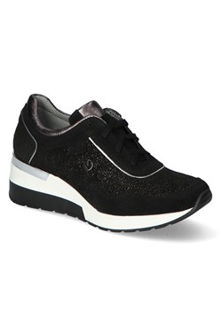 Sneakersy Arturo 1435/20/W-03/W-17/L-110 Czarne brokat zamsz ze sklepu Arturo-obuwie w kategorii Buty sportowe damskie - zdjęcie 125771950