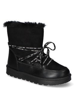 Wygodne Czarne Damskie Śniegowce Potocki POTOCKI 21-16002BK ze sklepu Arturo-obuwie w kategorii Śniegowce damskie - zdjęcie 125775283