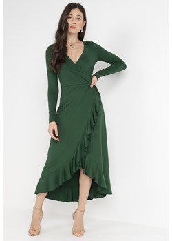 Ciemnozielona Sukienka Verial ze sklepu Born2be Odzież w kategorii Sukienki - zdjęcie 126085672