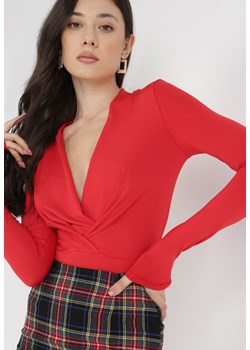 Czerwone Body Candletree ze sklepu Born2be Odzież w kategorii Bluzki damskie - zdjęcie 126089231