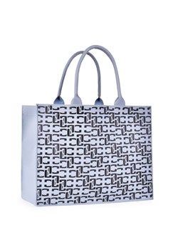 FC SHOPPER BAG elegancka torba z ekoskóry MONOGRAM FC szara ze sklepu Moja Dedra - domodi w kategorii Torby Shopper bag - zdjęcie 126097104