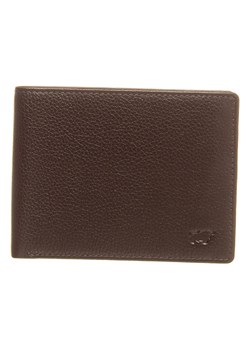 Skórzany portfel w kolorze brązowym - (S)12 x (W)10 x (G)1 cm ze sklepu Limango Polska w kategorii Portfele męskie - zdjęcie 126143522