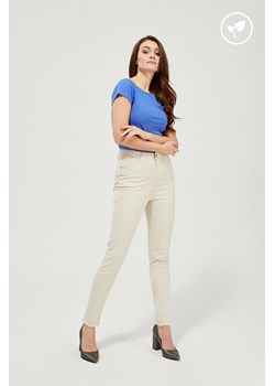 Spodnie rurki lyocell ze sklepu Moodo.pl w kategorii Spodnie damskie - zdjęcie 126155454