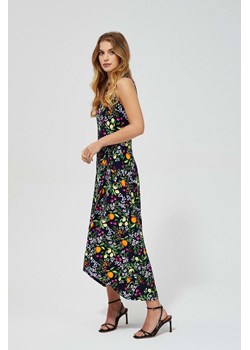 Sukienka z roślinnym nadrukiem ze sklepu Moodo.pl w kategorii Sukienki - zdjęcie 126162891