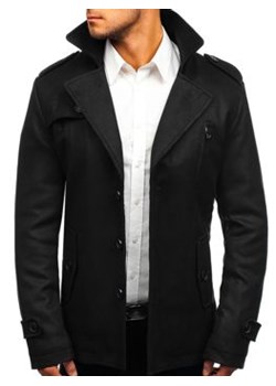 Płaszcz męski zimowy czarny Denley 3127 ze sklepu Denley w kategorii Płaszcze męskie - zdjęcie 126186784
