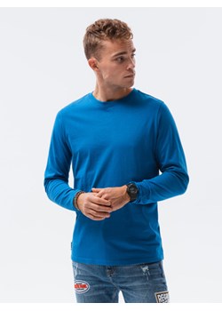 T-shirt męski niebieski Ombre z długimi rękawami 