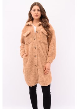 płaszcz damski brązowy ze sklepu Royal Shop w kategorii Futra damskie - zdjęcie 126256853