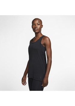 Damska koszulka bez rękawów Nike Yoga - Czerń ze sklepu Nike poland w kategorii Bluzki damskie - zdjęcie 126288313