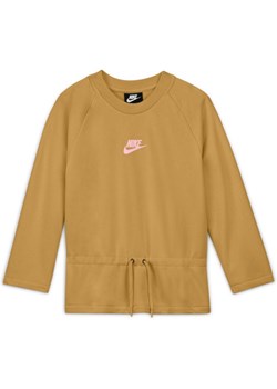 Bluzka dziewczęca brązowa Nike 