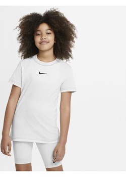 Bluzka dziewczęca Nike z bawełny z krótkim rękawem 