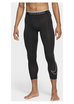 Męskie legginsy o długości 3/4 Nike Pro Dri-FIT - Czerń ze sklepu Nike poland w kategorii Spodnie męskie - zdjęcie 126292914
