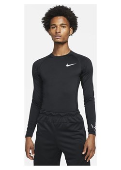 Męska koszulka z długim rękawem i o przylegającym kroju Nike Pro Dri-FIT - Czerń ze sklepu Nike poland w kategorii T-shirty męskie - zdjęcie 126292923