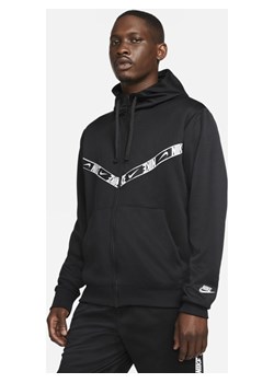 Męska bluza z kapturem i zamkiem na całej długości Nike Sportswear - Czerń ze sklepu Nike poland w kategorii Bluzy męskie - zdjęcie 126295060