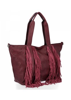 Torebki Damskie XXL Shopper Bag Boho firmy Phil Bordowy (kolory) ze sklepu PaniTorbalska w kategorii Torby Shopper bag - zdjęcie 126433803